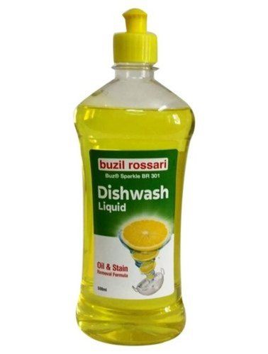 Liquid Form Yellow Color Lemon Dishwash Washing Temperature: Normal Temperature