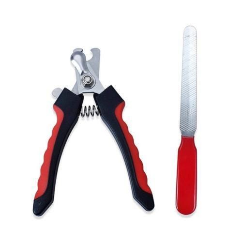 Stainless Steel Pet Animal Nail Cutter And Toe File Trimmer Set For Home And Clinic