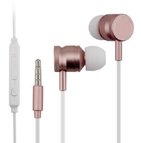 White And Rose Gold Wired Headphone For Mobile, Connectivity Type Wired 3.5mm Single Pin