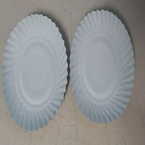 White Colour 100 Percent Eco Amicable Biodegradable Serving Plates Size: 16 In