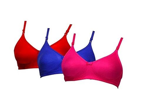 Lycra Cotton Non-Padded Without Pad Indian Air Sports Bra, Red at Rs  30/piece in Mumbai