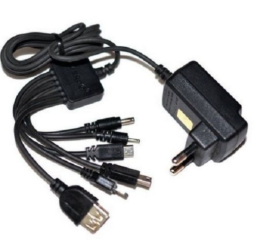 Black Multi Pin Mobile Charger, Frequency (Hz) 50 Hz, Output Voltage(V) 220 V