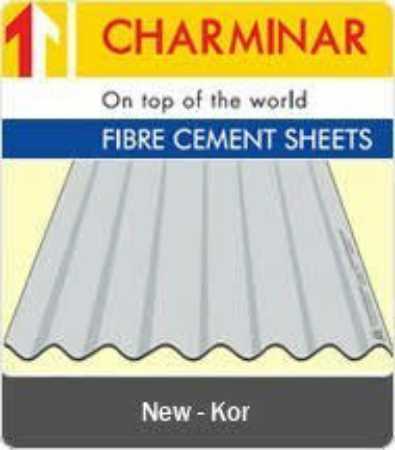 Grey Corrosion Resistant Waterproof Charminar Asbestos Cement Sheet For Roofing