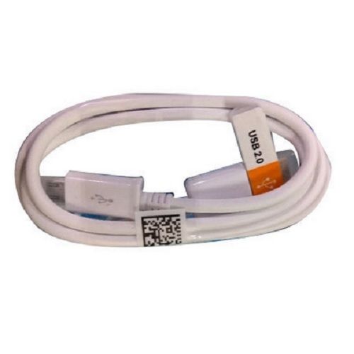 चार्जिंग के लिए लाइट वेट और फाइन फिनिश इलेक्ट्रिक पीवीसी व्हाइट USB केबल, USB टाइप 2.0