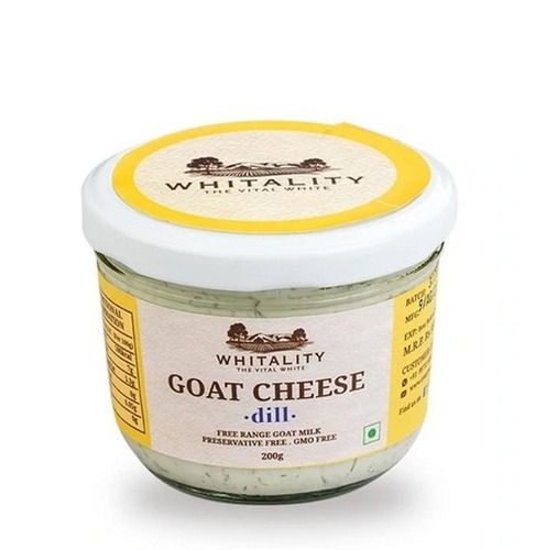 Preservative Free Goat Cheese With Fresh Dill And Herbs For Essentials And Nutrition