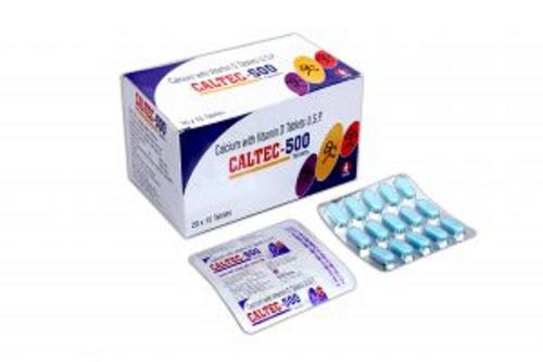 Caltec-500 Calcium And Vitamin D3 Tablets For Healthy Teeth, Bones Efficacy: Promote Nutrition