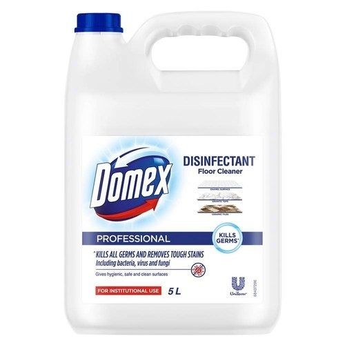 Domex Disinfectant Floor Cleaner For Institutional Use, Pack Size 5 Ltr