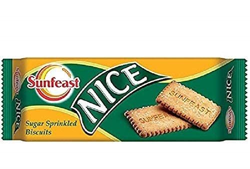 Excellent Taste Sunfeast Nice Sugar Sprinkled Sweet And Crunchy Biscuits Fat Content (%): 19.50G Grams (G)