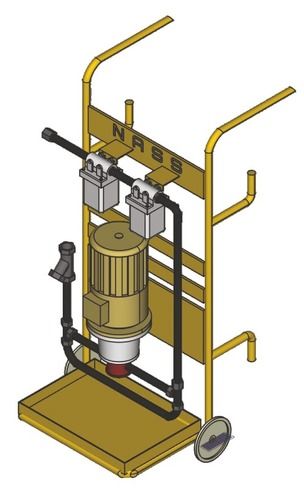 High Strength Smooth Finish Portable Hydraulic Oil Filtration Trolleys