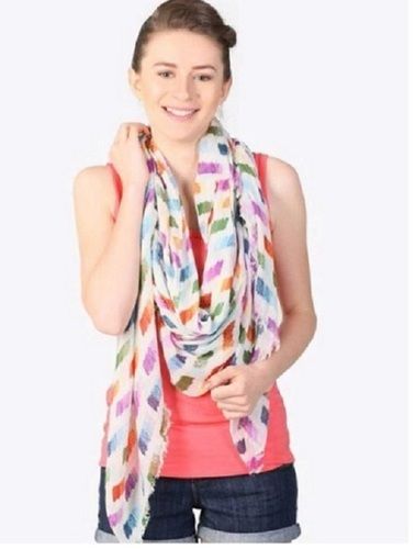 Ladies Assorted Colors Skin-Friendly And Breathable Printed Casual Scarves