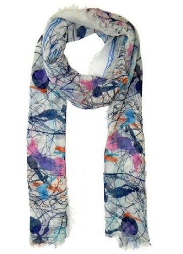Ladies Breathable And Skin-Friendly Abstract Printed Cotton Casual Scarves