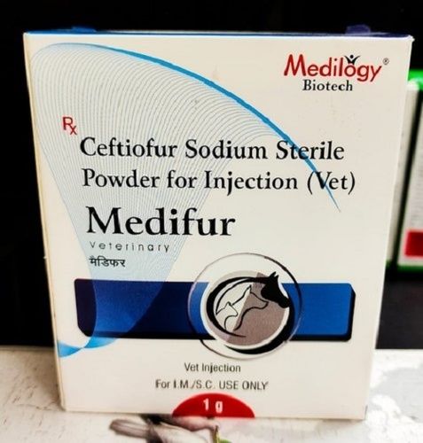 Liquid Medifur Ceftiofur Sodium 1 Gm Sterile Powder For Injection