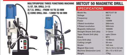 METCUT 50 MAGNETIC DRILLING MACHINE