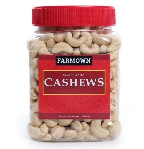 White No Added Preservatives High Nutritional Value Farmown W320 Whole Cashew Nut (500 Grams)