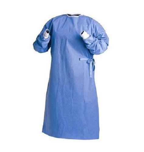 Blue Non Sterile Disposable Comfortable Non Woven Surgical Gown For Hospital