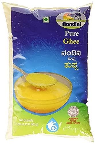 Tasty And Nutrient Rich Nandini Pure Cow Ghee with Net Weight 1kg