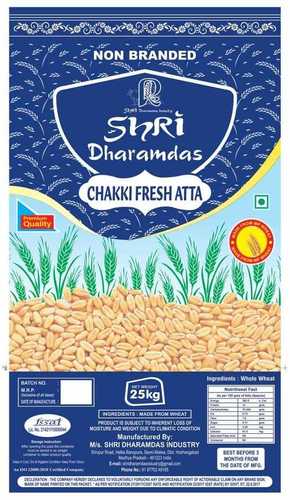 100% Pure And Nutrient Rich Shri Dharamdas Chakki Fresh Atta 25 Kg