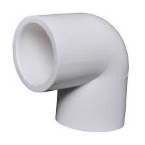 Crack Proof And Rust Proof White Color Plastic Pipe Elbow For Pipe Fitting Section Shape: Round