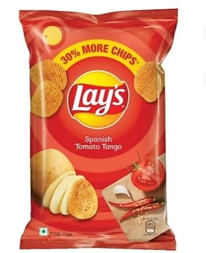 Crispy And Crunchy Spanish Tomato Tango Flavor Lays Potato Chips Packaging: Bag