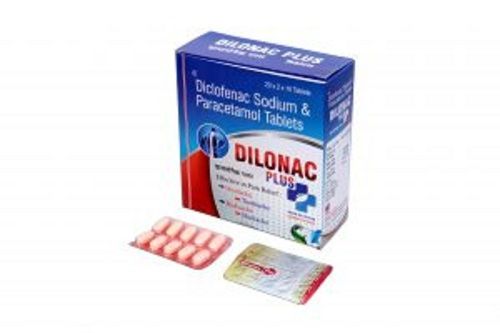 Dilonac Plus Diclofenac Sodium And Paracetamol Tablets Age Group: Adult