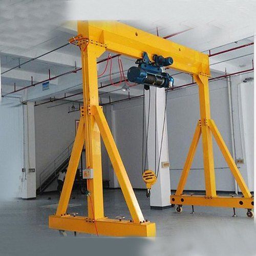 Heavy Duty Gantry Crane - 4FTx5FT, Yellow | EOT Crane with 50in Height, 145lbs Weight, 6ft Length, 5ft Width