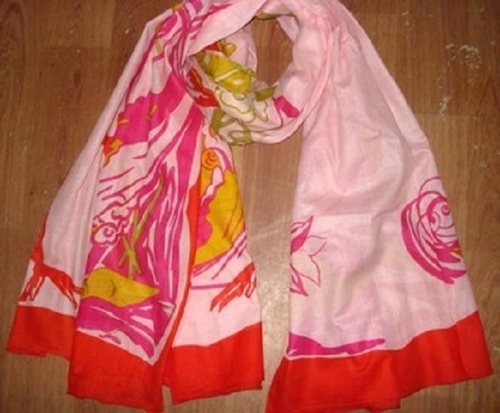 Multi Colors Ladies Breathable And Skin-Friendly Cotton Printed Casual Summer Scarves