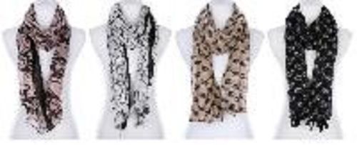 Ladies Multi Colored Lightweighted And Skin-Friendly Rayon Printed Scarves