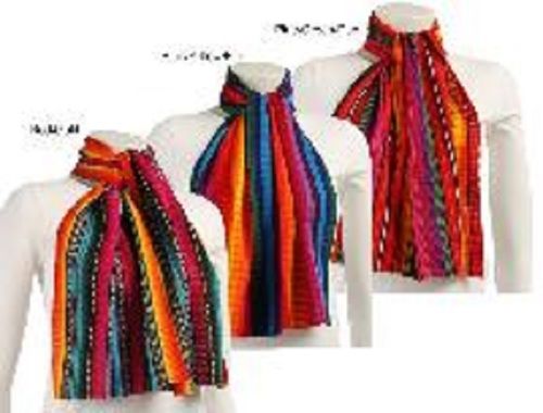 Machine Made Ladies Skin-Friendly And Breathable Hand Woven Multi Colored Casual Scarves