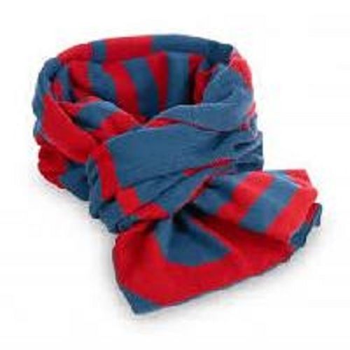 Ladies Skin-Friendly Lightweighted Red And Blue Casual Soft Jacquard Scarves