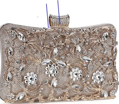 Lightweight, Durable, Tanpell Crystal Evening Clutch Bag For Womens