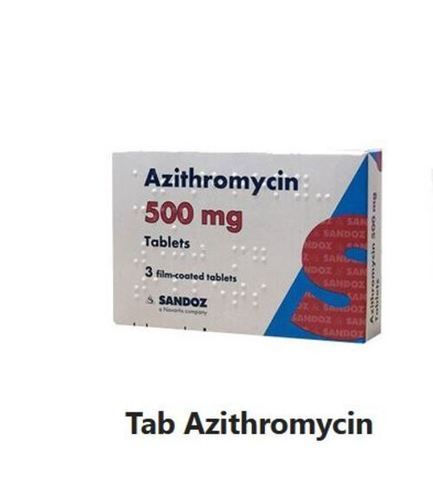 Macrolide Antibiotic Tab Azithromycin To Treat Bacterial Infections Of Lungs