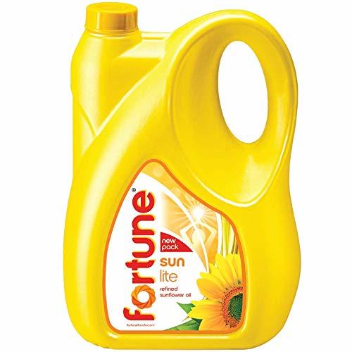 Common No Added Preservatives No Artificial Color Fortune Sun Lite Refined Sunflower Oil (5 Ltr Can)