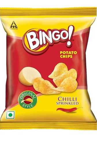 Original Style Chilli Sprinkled Tasty Hot And Salty Bingo Potato Chips