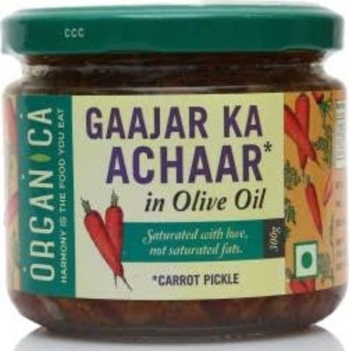Tasty And Spicy Olive Oil Carrot Pickle (Gaajar Ka Achaar) 300gm