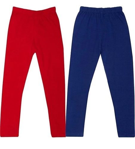 Indian 100% Pure Cotton, Casual Wear, Multi-Color Legging For Girls (Pack Of 2)