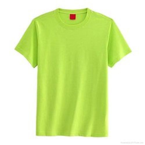 100% Pure Fabric Cotton Slim Fit Light Green Color Mens Fancy T Shirt Gender: Male