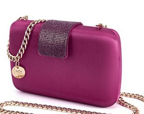 Pink Appealing Look Eco Friendly Easy To Carry Ava And Lina Clutch Purses For Women