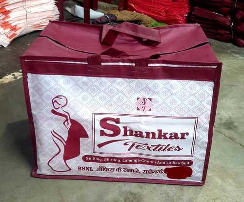 Double Supported Handles Foldable And Lightweight Shankar Printing Cotton Bags