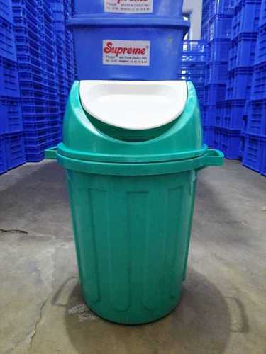 All Light Green Color Plastic Dustbin 20 Litters For Canteen, Hospital And Hotels