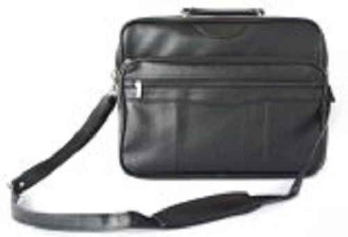 Black Plain, Light Weight And Spacious Rectangular Mens Office Bags With Zipper Closure