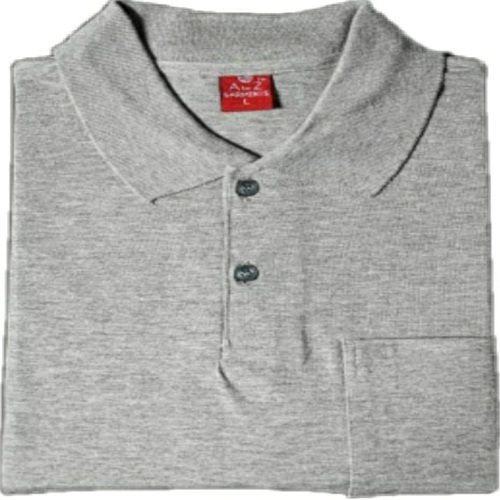 Short Sleeves Polo Neck Grey Color Mens T- Shirts For Casual Wear Age Group: Customize