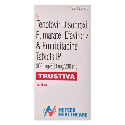 Trustiva Tablets Ip Ingredients: Tenofovir Disoproxil Fumarate Emtricitabine And Efavirenz