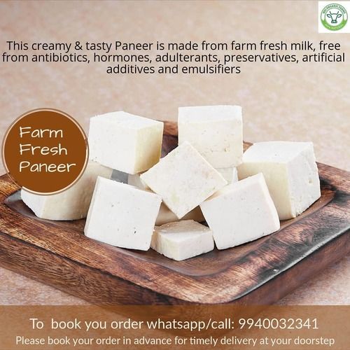 100% Pure And Delicious Fresh Creamy, Tasty Paneer