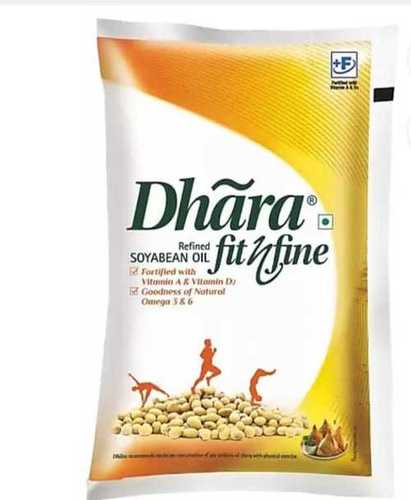 Organic 100% Pure And Natural Dhara Fit N Fine Refined Soyabean Oil For Cooking