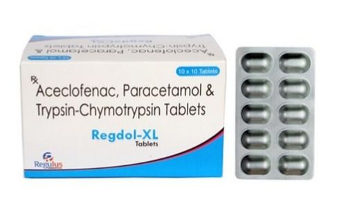 Aceclofenac, Paracetamol & Trypsin Chymotrypsin Tablet