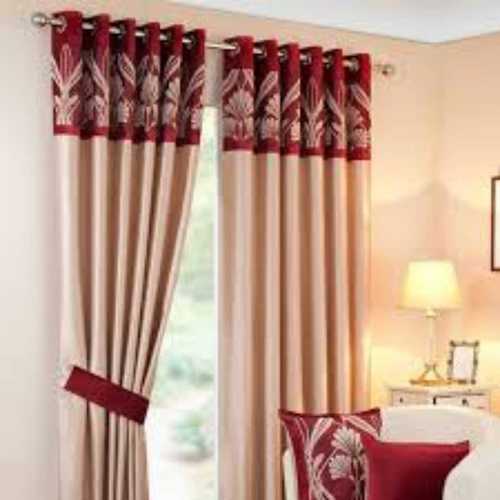 Multicolor Elegant Designs 7 To 9 Feet Easy Washable Printed Cotton Curtains For Door