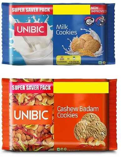 Fruit And Nuts, Unibic Milk And Cashew Badam Cookies, Pack Size 500G Fat Content (%): 19.50G Grams (G)