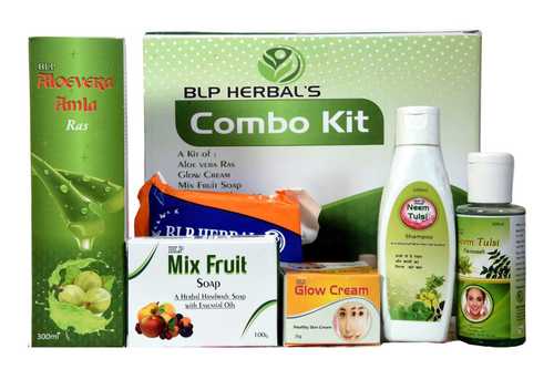 Natural No Side Effect Blp Herbal Cosmetic Combo Kit For Skin And Hair Care 