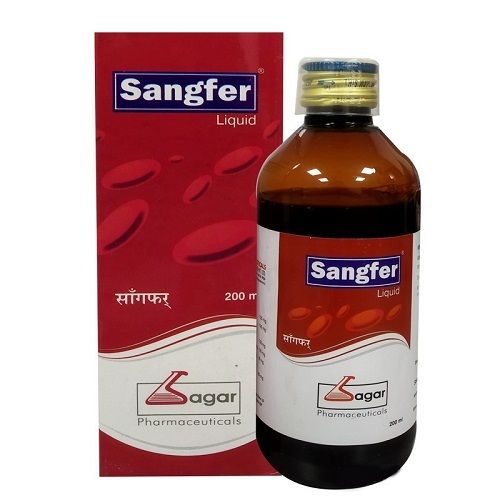 Sangfer Syrup For Treatment Of Anemia (200 Ml Bottle)