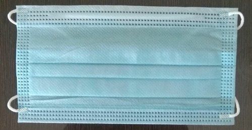 Sky Blu Color, Disposable, 3 Ply Face Mask With Earloop